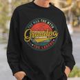 Vintage Grandpa Man Myth Legend Dad Fathers Day Gift Sweatshirt Gifts for Him