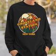 Vintage Groveland Station New York Mountain Souvenir Print Sweatshirt Gifts for Him