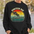 Vintage Montego Bay Beach Jamaica Summer Vacation Sunset Vacation Funny Gifts Sweatshirt Gifts for Him