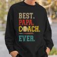 Vintage Papa Coach Ever Costume Baseball Player Coach Sweatshirt Gifts for Him