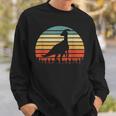 Vintage Parasaurolophus Dinosaurus Sunset Retro Sweatshirt Gifts for Him