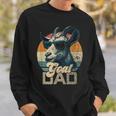 Vintage Retro Goat Dad Best Goat Daddy Funny Fathers Day Sweatshirt Gifts for Him