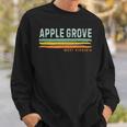 Vintage Stripes Apple Grove Wv Sweatshirt Gifts for Him