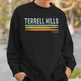Vintage Stripes Terrell Hills Tx Sweatshirt Gifts for Him