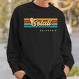 Vintage Sunset Stripes Cotati California Sweatshirt Gifts for Him