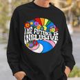 Vintage The Future Is Inclusive Lgbt Gay Rights Pride Sweatshirt Gifts for Him