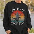 Vintage This Is My Crop Top Corn Farmer Corn Funny Gifts Sweatshirt Gifts for Him
