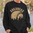 Vintage Usa State Fan Player Coach Arkansas Baseball Sweatshirt Gifts for Him