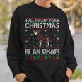 All I Want For Christmas Is An Okapi Ugly Xmas Sweater Sweatshirt Gifts for Him