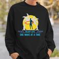 Wave Riding Windsurfer With Surfboard Sweatshirt Gifts for Him