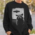 Weird Ufo Raccoon Alien Sweatshirt Gifts for Him