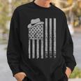 Western American Us Flag Patriotic Cowboy Men Boys Kids Usa Patriotic Funny Gifts Sweatshirt Gifts for Him