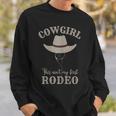 Western Country Southern Cowgirl This Aint My First Rodeo Gift For Womens Sweatshirt Gifts for Him