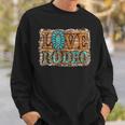 Western Leopard Turquoise Cowgirl Love Rodeo Sweatshirt Gifts for Him