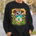 Western Sunflower Cowgirl Gnome For Women Cute Floral Summer Sweatshirt Gifts for Him