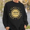 Woodgrain 1000Lb Club Powerlifter Squat Bench Deadlift Sweatshirt Gifts for Him
