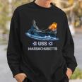 World War 2 United States Navy Uss Massachusetts Battleship Sweatshirt Gifts for Him