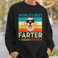 Worlds Best Farter I Mean Father Best Dad Ever Cool Dog Mens Sweatshirt Gifts for Him