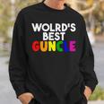 Worlds Best Guncle Gay Uncle Lovers Sweatshirt Gifts for Him
