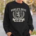 World's Best Opa Vintage Crest Grandpa Sweatshirt Gifts for Him
