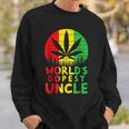 Worlds Dopest Uncle Rasta Jamaican Weed Cannabis 420 Stoner Sweatshirt Gifts for Him