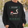 Xmas Skunk Ugly Christmas Sweater Party Sweatshirt Gifts for Him
