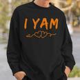 I Yam She's My Sweet Potato Couples Thanksgiving Sweatshirt Gifts for Him