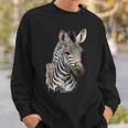 Zebra Watercolor Sweatshirt Gifts for Him