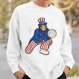 Abraham Lincoln Playing Volleyball Funny 4Th Of July Sweatshirt Gifts for Him
