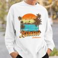 Bimini Bahamas Beach Summer Vacation Palm Sunset Bahamas Funny Gifts Sweatshirt Gifts for Him