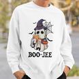 Boo-Jee Halloween Spooky Season Cute Ghost Boujee Boogee Sweatshirt Gifts for Him