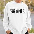 Bride Groom Skeleton Hand Halloween Wedding Bachelorette Sweatshirt Gifts for Him