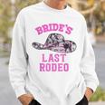 Brides Last Rodeo Cowgirl Hat Bachelorette Party Bridal Sweatshirt Gifts for Him