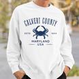 Calvert County Maryland Usa Crab Sweatshirt Gifts for Him