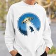 Cow Snatch Vintage Distressed Ufo Flying Saucer Sweatshirt Gifts for Him