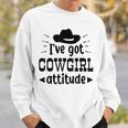 Cowgirl Boots Western Cowboy Hat Southern Horse Rodeo Ladies Sweatshirt Gifts for Him
