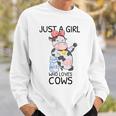 Cowgirl Cow Print Pink Bandanas Gifts For Women Girls Kids Sweatshirt Gifts for Him