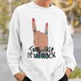 Cowgirl Hand Gemstone Turquoise Is My Rock Western Country Sweatshirt Gifts for Him