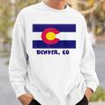 Denver Colorado Usa Flag Souvenir Sweatshirt Gifts for Him
