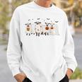 Cow Ghost Halloween Farmer Trick Or Treat Cow Lover Sweatshirt Gifts for Him