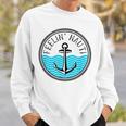 Funny Cruise Saying Feelin Nauti Anchor Boat Nautical Quote Sweatshirt Gifts for Him