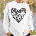 Gators School Spirit Leopard Heart Game Day Sweatshirt Gifts for Him
