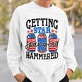 Getting Star Spangled Hammered Funny 4Th Of July Patriotic Sweatshirt Gifts for Him