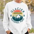 Glacier National Park Montana Hiking Nature Outdoors Sweatshirt Gifts for Him
