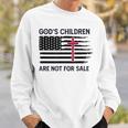 Gods Children Are Not For Sale American Flag Men Women Sweatshirt Gifts for Him
