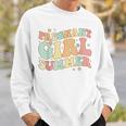 Groovy Pregnancy Reveal Pregnant Girl Summer Baby Shower Sweatshirt Gifts for Him