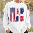 Half Dominican Flag Vintage Usa Sweatshirt Gifts for Him