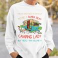 Happy Glamper Camping Lover Girl Camper Camp Vacation Gift For Womens Sweatshirt Gifts for Him