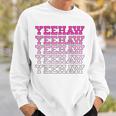 Hot Pink Wild West Western Rodeo Yeehaw Cowgirl Country Sweatshirt Gifts for Him