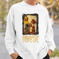 Howdy Vintage Rustic Rodeo Western Southern Cowgirl Portrait Gift For Womens Sweatshirt Gifts for Him